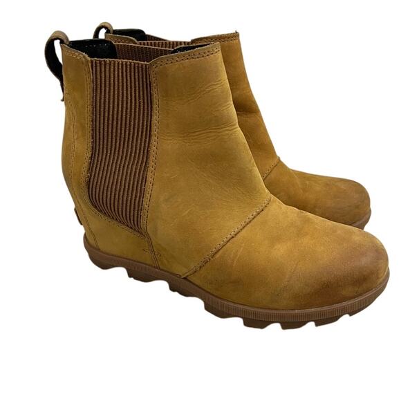 Sorel Women's Joan Of Arctic Wedge Chelsea Boots Size 8.5 - Picture 1 of 15